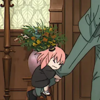 🎟 48336ad9 Anya Forger Spy x Family 动漫, 间谍过家家, 阿尼亚·福杰, 卡通, 漫画 whatsapp sticker