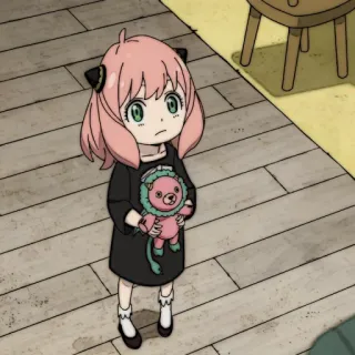 🎟 4ab0d9ca Anya Forger Spy x Family 动漫, 间谍过家家, 阿尼亚·福杰, 卡通, 女孩, 儿童, 可爱 whatsapp sticker