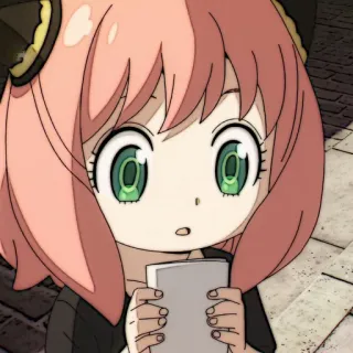 🎟 503667e9 Anya Forger Spy x Family 动漫, 卡通, 儿童, 间谍过家家, 阿尼亚·福杰 whatsapp sticker