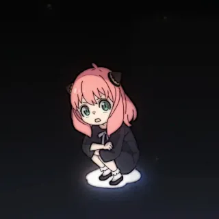 🎟 561dd9ed Anya Forger Spy x Family 动漫, 间谍过家家, 阿尼亚·福杰, 可爱, 卡通 whatsapp sticker