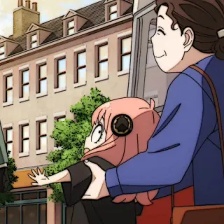 🎟 64dc49f1 Anya Spy x Family 动漫, 女孩, 可爱, 间谍过家家, 阿尼亚 whatsapp sticker