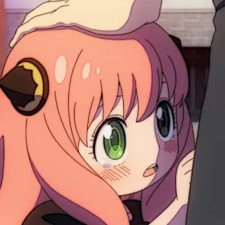 🎟 6910ef41 Anya Forger Spy x Family 动漫, 可爱, 女孩, 粉色头发, 间谍过家家, 阿尼亚 whatsapp sticker