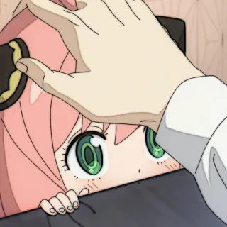 🎟 74ba0530 Anya Forger Spy × Family 阿尼亚, 间谍过家家, 动漫, 可爱, 福杰, 卡通 whatsapp sticker