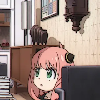 🎟 a70b1633 Anya Forger Spy x Family 阿尼亚·福杰, 间谍过家家, 动漫, 卡通, 角色, 可爱, 卡哇伊 whatsapp sticker