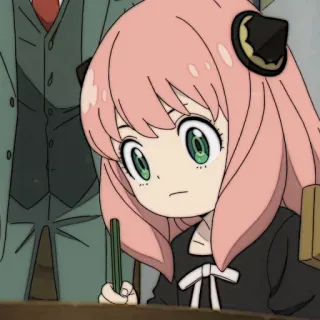 🎟 a8073216 Anya Forger Spy x Family 动漫, 间谍过家家, 阿尼亚·福杰, 可爱, 卡通, 插画 whatsapp sticker