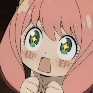 🎟 b73e8df8 Anya Forger Spy x Family 动漫, 卡通, 可爱, 搞笑, 间谍过家家, 阿尼亚·福杰 whatsapp sticker