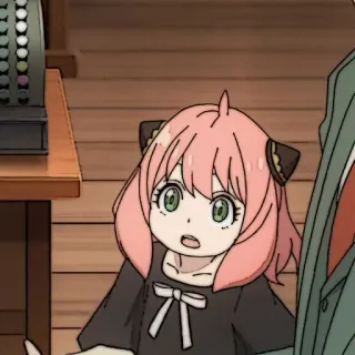 🎟 d033bcd3 Anya Spy x Family 动漫, 间谍过家家, 阿尼亚·福杰, 卡通 whatsapp sticker