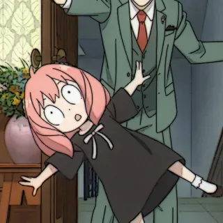 🎟 d8e9953b Anya Forger Spy x Family 动漫, 漫画, 家庭, 卡通, 搞笑, 可爱 whatsapp sticker