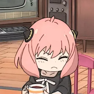 🧸 0df76510 Anya Forger Spy x Family anime, Anya Forger, Spy x Family, cute, girl, chibi, cartoon telegram sticker