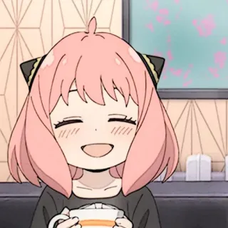 🧸 1ff3e499 Anya Forger Spy x Family anime, cute, smile, anya, spy x family telegram sticker