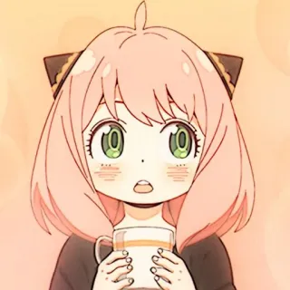 🧸 3cff9c58 Anya Forger Spy x Family Anya Forger, Spy x Family, anime, cartoon, kawaii, cute telegram sticker