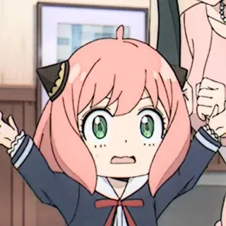 🧸 3dbc966f Anya Forger Spy x Family anime, spy x family, anya forger, cute, cartoon, fanart, animated telegram sticker