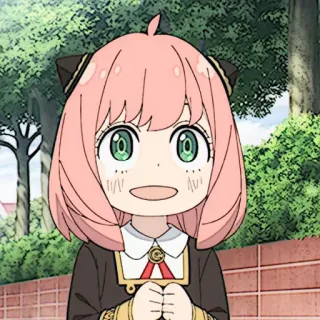 🧸 47ef38b2 Anya Forger Spy × Family Anya Forger, Spy × Family, anime, cartoon, girl, cute, pink hair telegram sticker