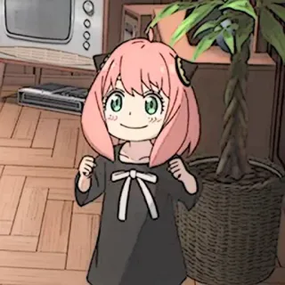 🧸 86f2886b Anya Forger Spy x Family anya, forger, spy x family, anime, cartoon, cute, happy telegram sticker