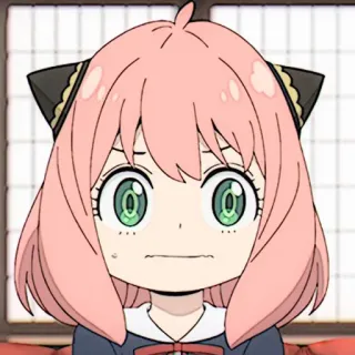🧸 cc6c42b3 Anya Forger Spy × Family anime, spy family, anya forger, cute, cartoon, girl, pink hair telegram sticker