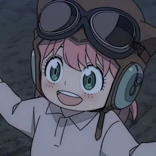 🧸 e151d91d Anya Forger Spy × Family Anya, anime, spy family, pilot, cartoon, child telegram sticker