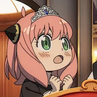 🧸 ede82a3f Anya Forger Spy x Family anime, character, cartoon, anya forger, spy x family, cute telegram sticker