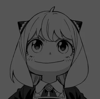 🥜 3380a024 Anya Forger Spy x Family anime, manga, Anya Forger, Spy x Family, imut, ilustrasi, kartun telegram sticker
