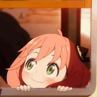 🥜 545604c2 Anya Forger Spy × Family Anime, Lucu, Kartun, Anya Forger, Spy × Family, Fanart telegram sticker