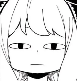 🥜 5e31761d Anya Forger Spy x Family anya forger, spy x family, anime, manga, ekspresi, kartun telegram sticker