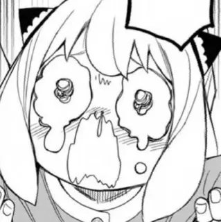 🥜 69985082 Anya Forger Spy × Family Anime, Manga, Spy × Family, Anya Forger, Kartun, Wajah lucu, Ekspresi telegram sticker