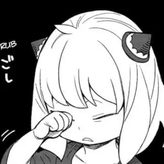 🥜 b9dc2c18 Anya Forger Spy × Family RUB Anya, Spy x Family, anime, manga, imut, menangis telegram sticker