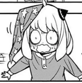 🥜 d32e234c Anya Forger Spy x Family Anya, Spy x Family, anime, manga, terkejut, takut, anak telegram sticker