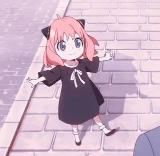 🥜 eefcca36 Anya Forger Spy × Family anime, spy x family, anya forger, kartun, imut, gadis, stiker telegram sticker