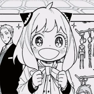 🥜 fc66d24d Anya Forger Spy × Family anime, manga, spy family, anya, forger, imut telegram sticker