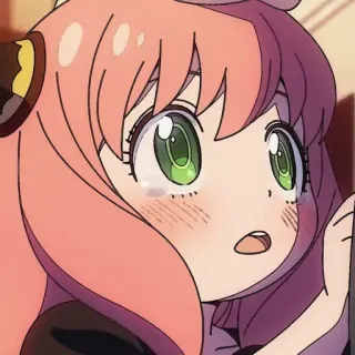 😳 43013543 Anya Forger Spy x Family Аниме, Spy x Family, Аня Форджер, Мультфильм, Милый, Плачущий telegram sticker