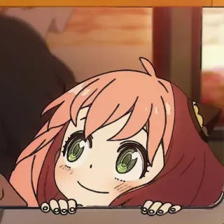 🥰 470fa574 Anya Forger Spy x Family аниме, Spy x Family, Аня Форджер, милый, мультфильм telegram sticker