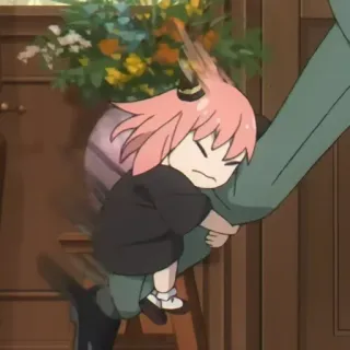 🫂 8432d690 Anya Forger Spy x Family Аниме, Spy x Family, Аня Форджер, Мультфильм, Милый, Ребенок, Персонаж telegram sticker