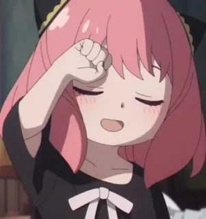 😪 97ab952f Anya Spy x Family 动漫, 卡通, 女孩, 间谍过家家, 阿尼亚, 可爱 telegram sticker