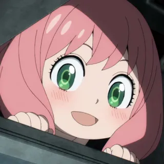 😚 100d25d9 Anya Forger Spy × Family 애니메이션, 스파이 패밀리, 아냐 포저, 귀여운, 만화, 캐릭터 telegram sticker