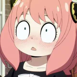 😦 18e34b51 Anya Forger Spy x Family 애니메이션, 스파이 패밀리, 아냐 포저, 만화, 귀여운, 웃긴, 캐릭터 telegram sticker