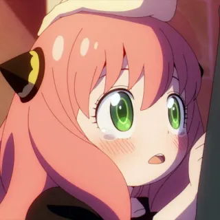 🥺 766c74ab Anya Forger Spy x Family 애니메이션, 스파이 패밀리, 아냐 포저, 귀여운, 우는, 만화 telegram sticker