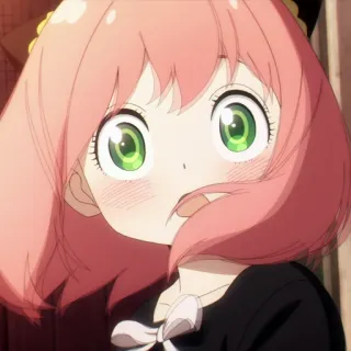 😇 91aa9e89 Anya Forger Spy × Family 애니메이션, 스파이 패밀리, 아냐 포저, 만화, 귀여운, 소녀 telegram sticker