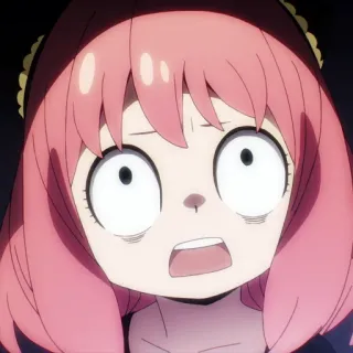 😨 965aae4e Anya Forger Spy x Family 애니메이션, 스파이 패밀리, 아냐 포저, 만화, 웃긴, 귀여운 telegram sticker