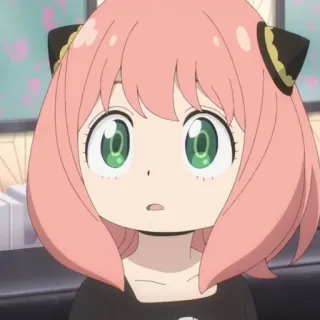 🥜 77723b18 Anya Forger Spy x Family 애니메이션, 스파이 패밀리, 아냐, 아냐 포저, 만화, 귀여운, 분홍 머리, 카와이 telegram sticker