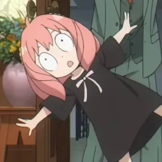 🥜 dfbf1bb9 Anya Forger Spy x Family 아냐, 스파이 패밀리, 애니, 만화, 캐릭터, 귀여운, 웃긴 telegram sticker