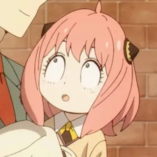 🥜 f0a0d6c0 Anya Forger Spy x Family 애니메이션, 만화, 망가, 스파이 패밀리, 아냐 포저, 귀여운, 웃긴, 표정 telegram sticker