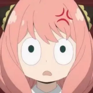 😨 2390fec9 Anya Forger Spy × Family Anya, Anime, Spy × Family, bravo, desenho animado, mangá, expressão telegram sticker