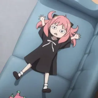 😴 364108ea Anya Forger Spy × Family Anime, Spy Family, Anya Forger, Desenho animado, Engraçado, Meme telegram sticker