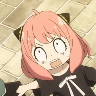 🤯 5583118c Anya Forger Spy x Family Anime, Desenho animado, Spy x Family, Anya Forger, Cara engraçada, Chocado, Surpreso telegram sticker