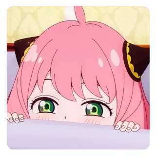 🍥 0afbf970 Anya Forger Spy × Family Anime, Lucu, Kartun, Spy Family, Anya, Forger whatsapp sticker