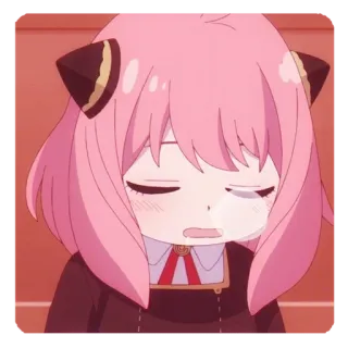 🍥 22103ec6 Anya Forger Spy x Family Anime, Spy x Family, Anya Forger, Kartun, Lucu, Karakter whatsapp sticker