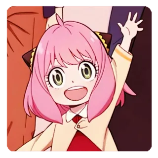 🍥 8bd9357c Anya Forger Spy × Family Anime, Spy x Family, Anya, Imut, Kartun whatsapp sticker