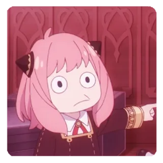 🍥 a25498be Anya Forger Spy × Family Anya Forger, Spy × Family, Anime, Menunjuk, Manga, Karakter, Lucu whatsapp sticker