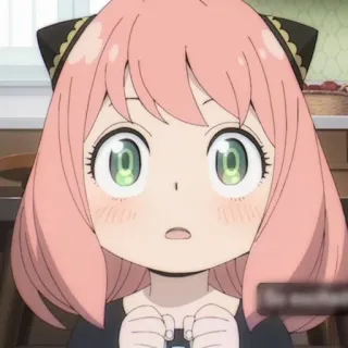 🍄 372f6815 Anya Forger Spy × Family 动漫, 卡通, 女孩, 可爱, 阿尼亚, 间谍过家家 telegram sticker