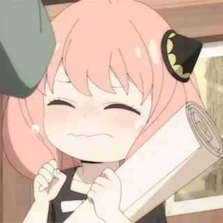 🍄 3ff76e06 Anya Forger Spy x Family 动漫, 间谍过家家, 阿尼亚·福杰, 卡通, 可爱, 绘画 telegram sticker